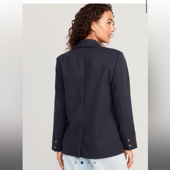 ❌SOLD NWT Double-Breasted Textured Blazer - Picture 2 of 8